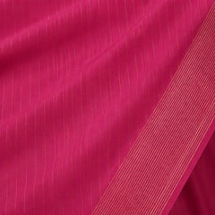 Plain Soft Silk Saree with Fine Gold Line Pallu and Self Tone Border