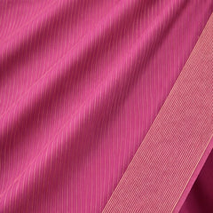 Premium Plain Soft Silk Saree with Elegant Gold Line Pallu & Self Zari Border | Orchid Pink