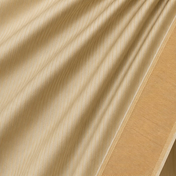 Premium Plain Soft Silk Saree with Elegant Gold Line Pallu & Self Zari Border | Beige