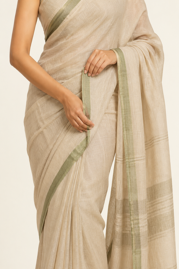 SKY BLUE DOFT TUSSAR PICHWAI PRINT SAREE